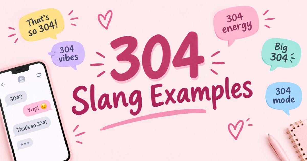 304 Slang Examples