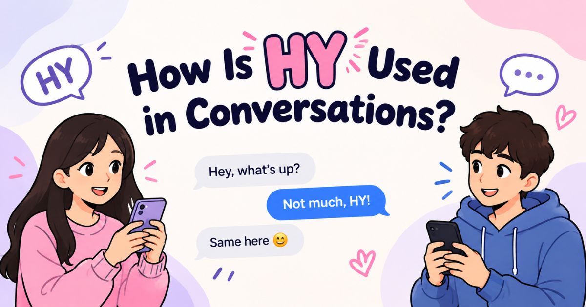 How Is HY Used in Conversations