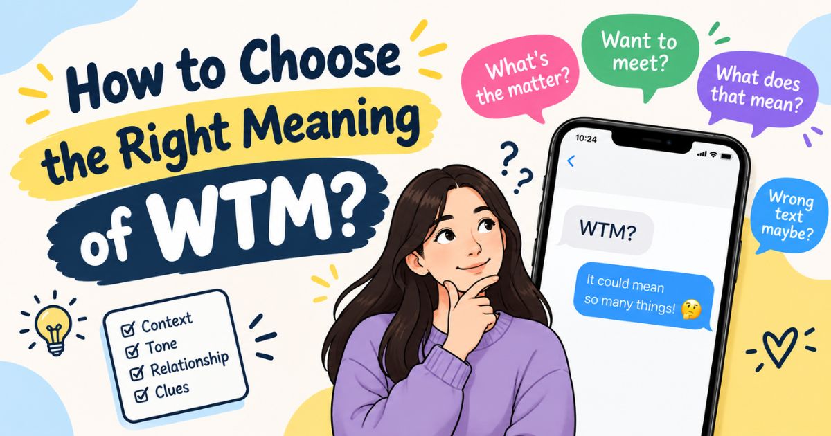 How to Choose the Right Meaning of WTM