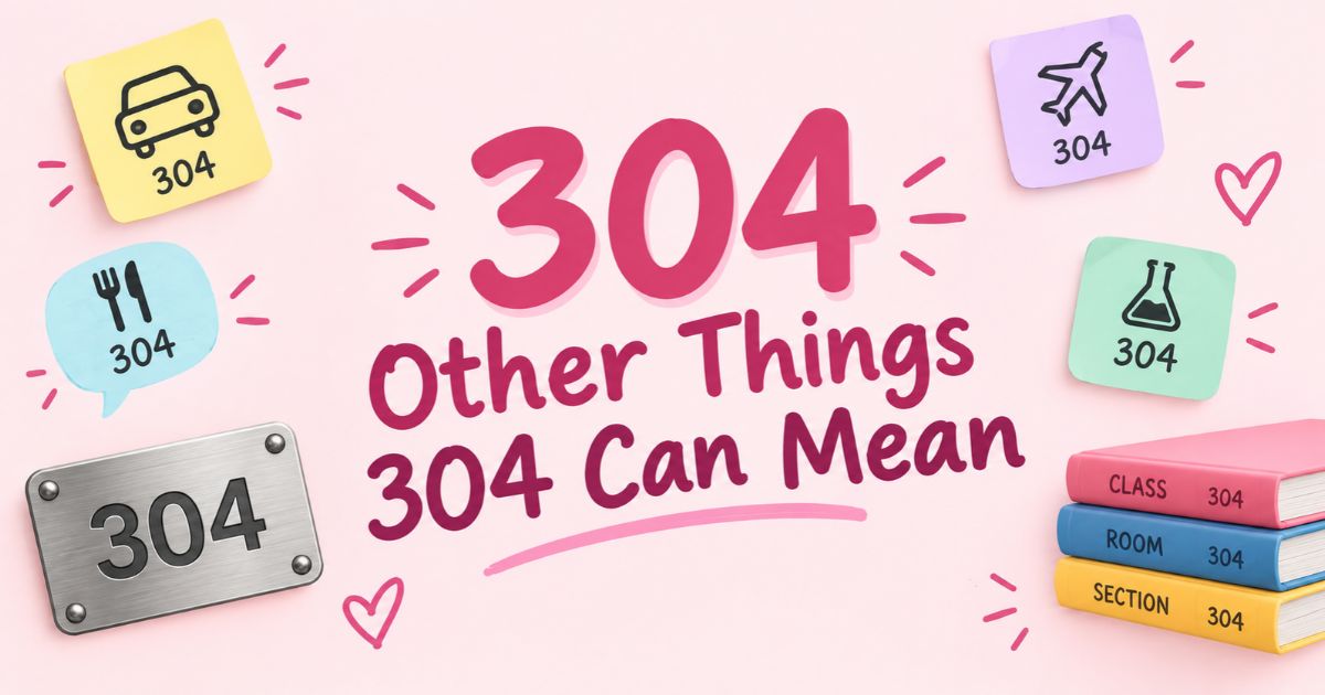 Other Things 304 Can Mean