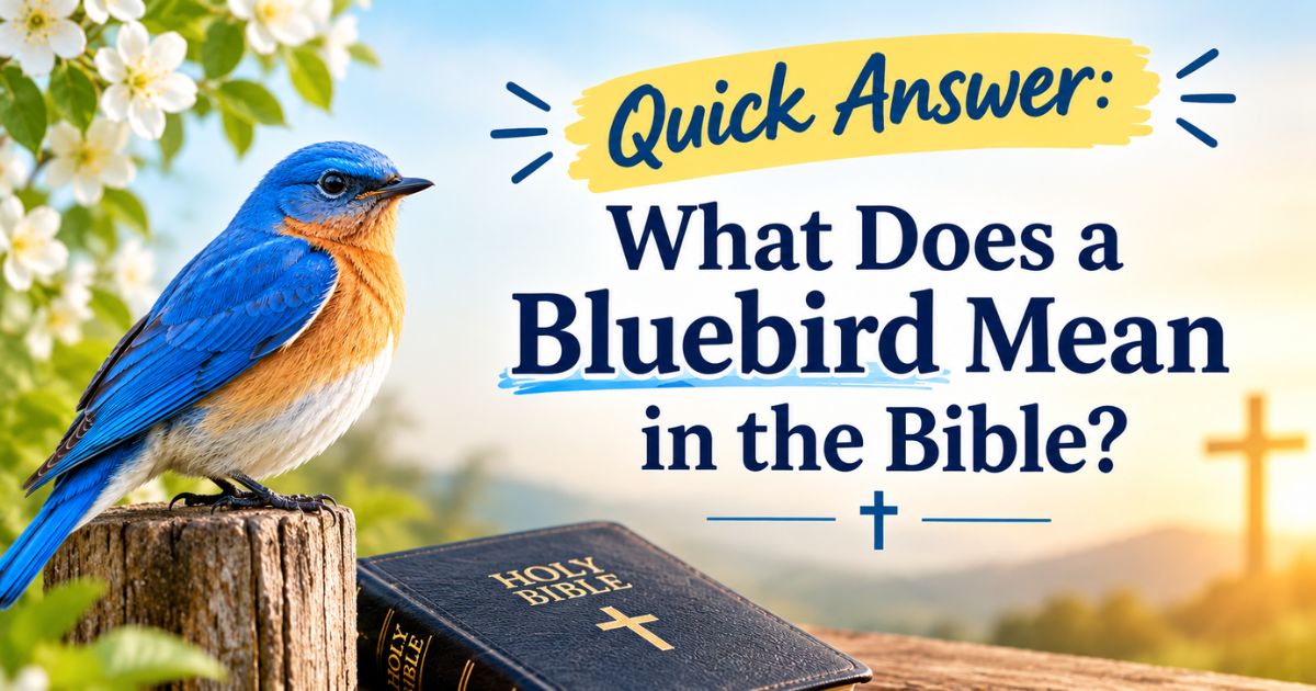 Quick Answer What Does a Bluebird Mean in the Bible
