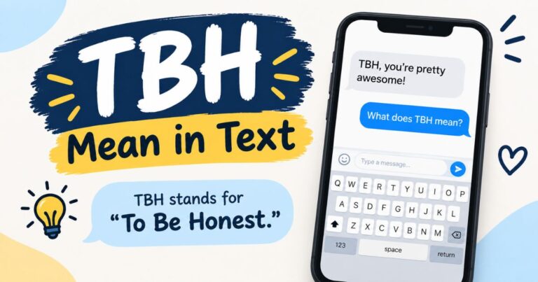 TBH Mean in Text