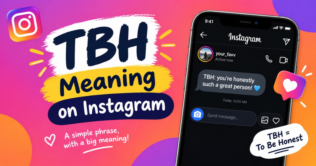TBH Meaning on Instagram